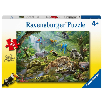 Puzzle 60 Zwierzęta z lasu tropikalnego